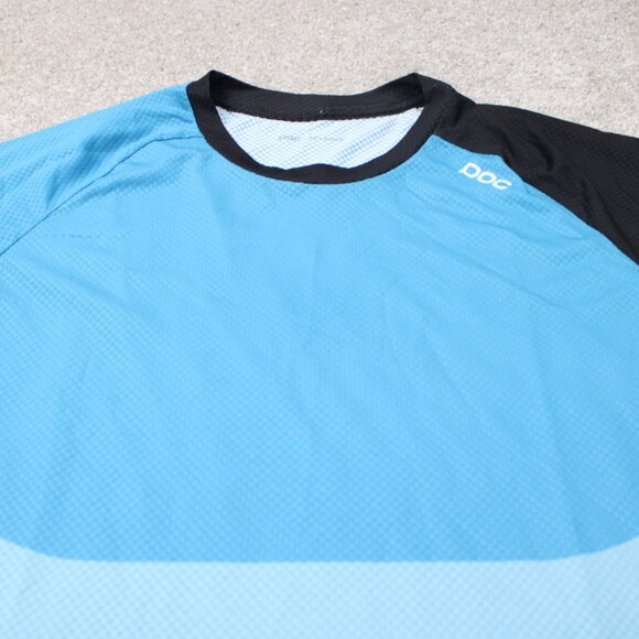 POC Pure Cycling Shirt Mens 2XL XXL Blue 3/4 Sleeve MTB Mountain Bike Jersey - Picture 5 of 16